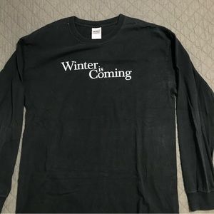 House of the Dragon - Winter Is Coming Men's Long Sleeve T Shirt Size Large.